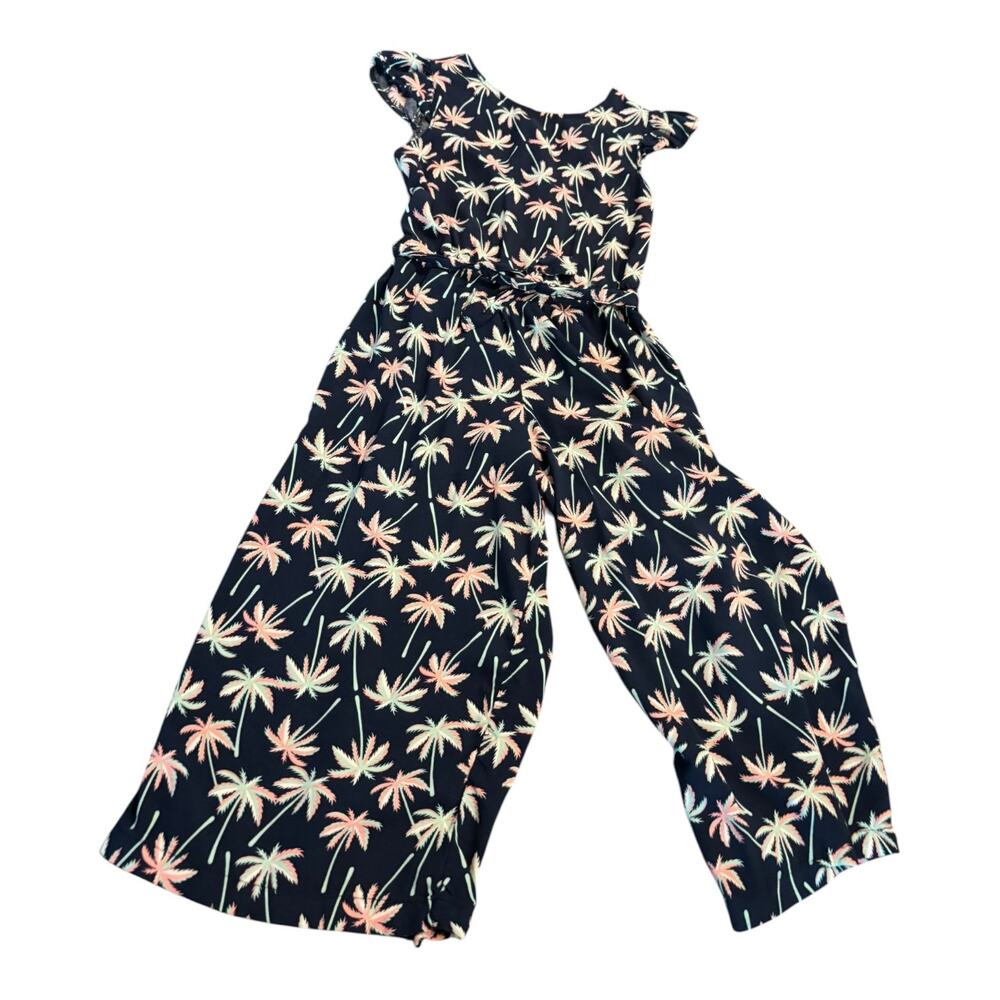 Y.F.K. Girls Tropical Print Blue Romper Size 12-14 Years